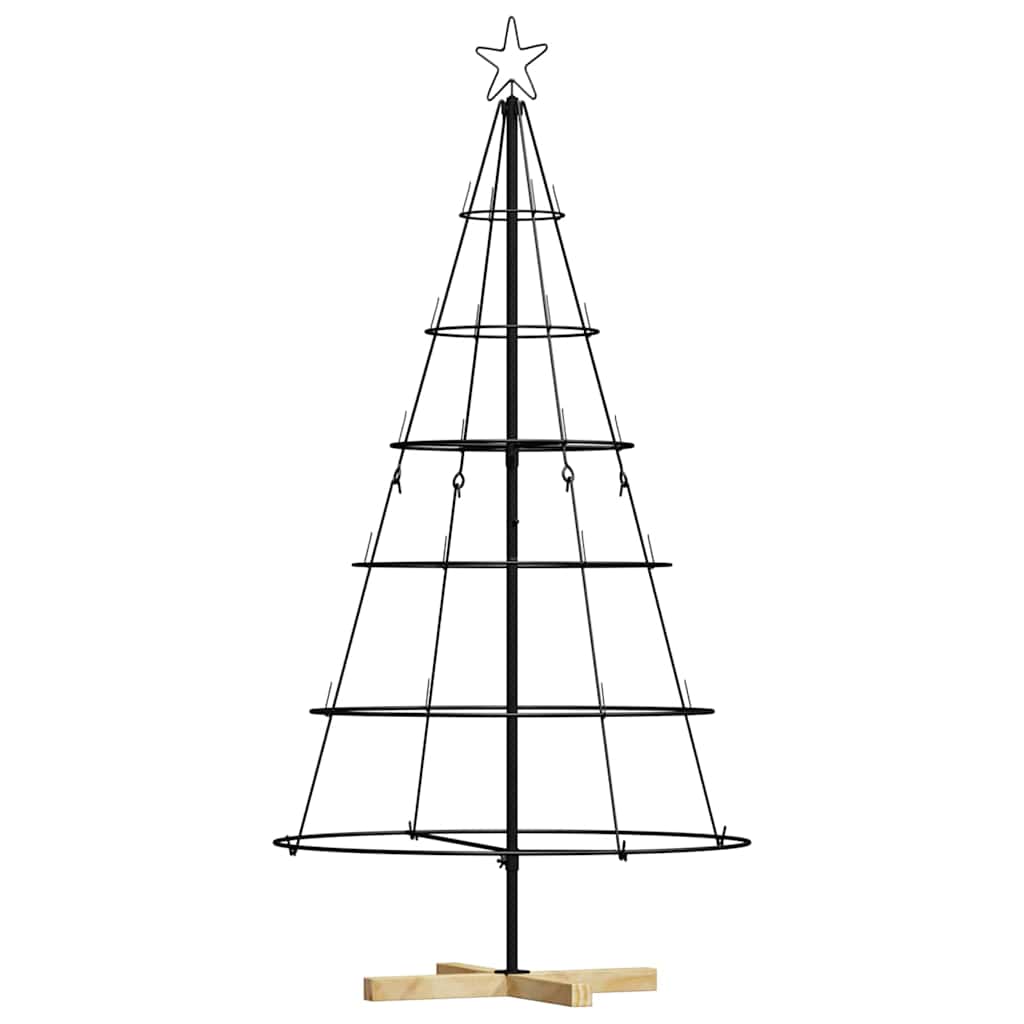 Julgran i metall med fot KUOPIO 150 cm Stål Svart