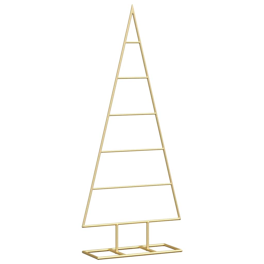 Metall julgran Guld 90 cm Pulverlackerad stål