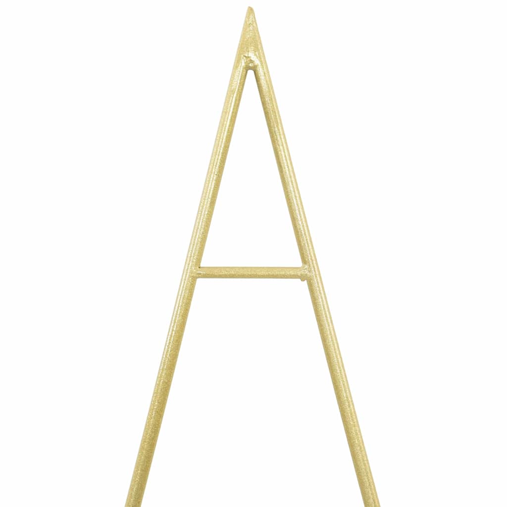 Metall julgran Guld 125 cm Pulverlackerad stål