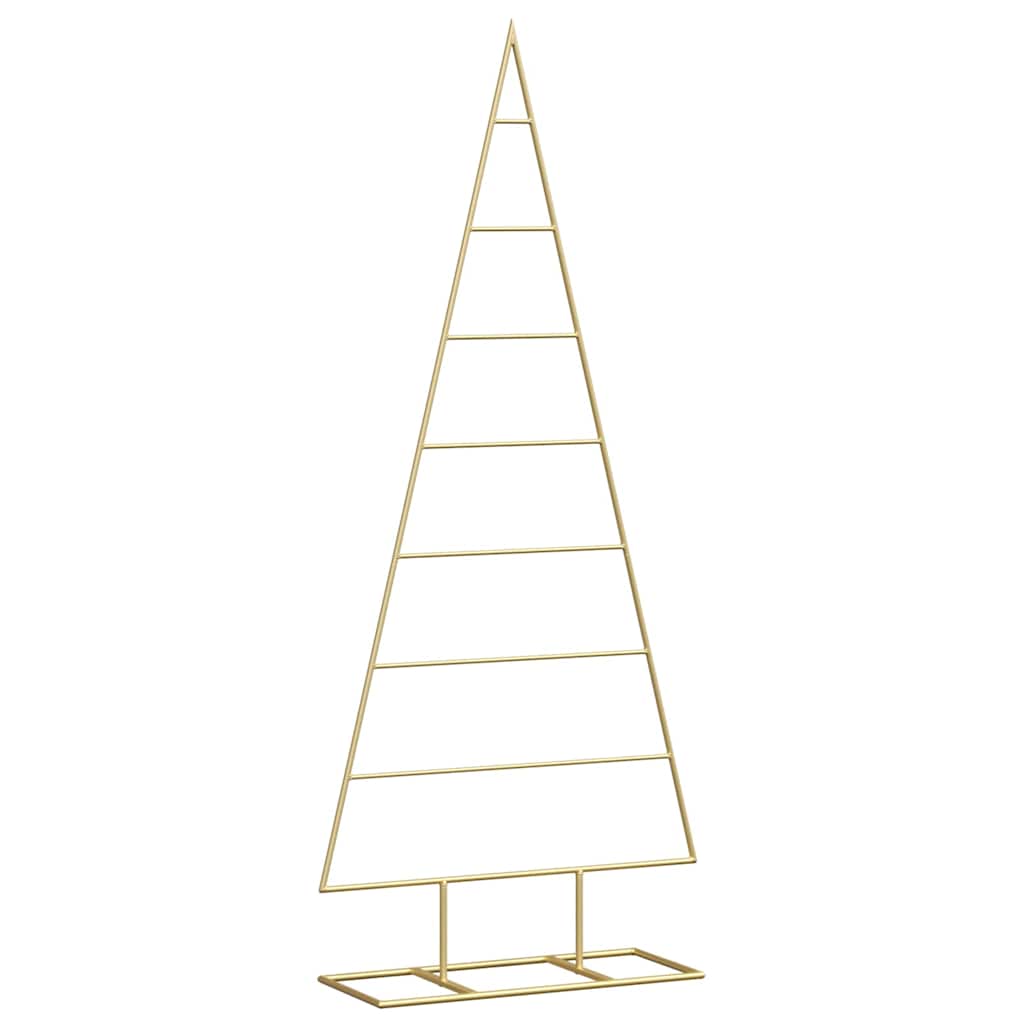 Metall julgran Guld 125 cm Pulverlackerad stål