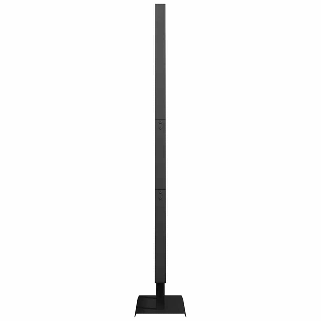Metall julgran med stativ Svart 150 cm Stål