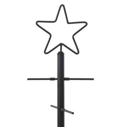 Metall julgran Svart 59,5 cm Pulverlackerad stål