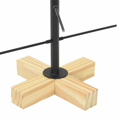Metall julgran Svart 59,5 cm Pulverlackerad stål