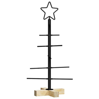 Metall julgran Svart 59,5 cm Pulverlackerad stål