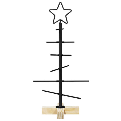 Metall julgran Svart 59,5 cm Pulverlackerad stål