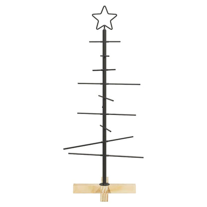 Metall julgran Svart 89 cm Pulverlackerad stål
