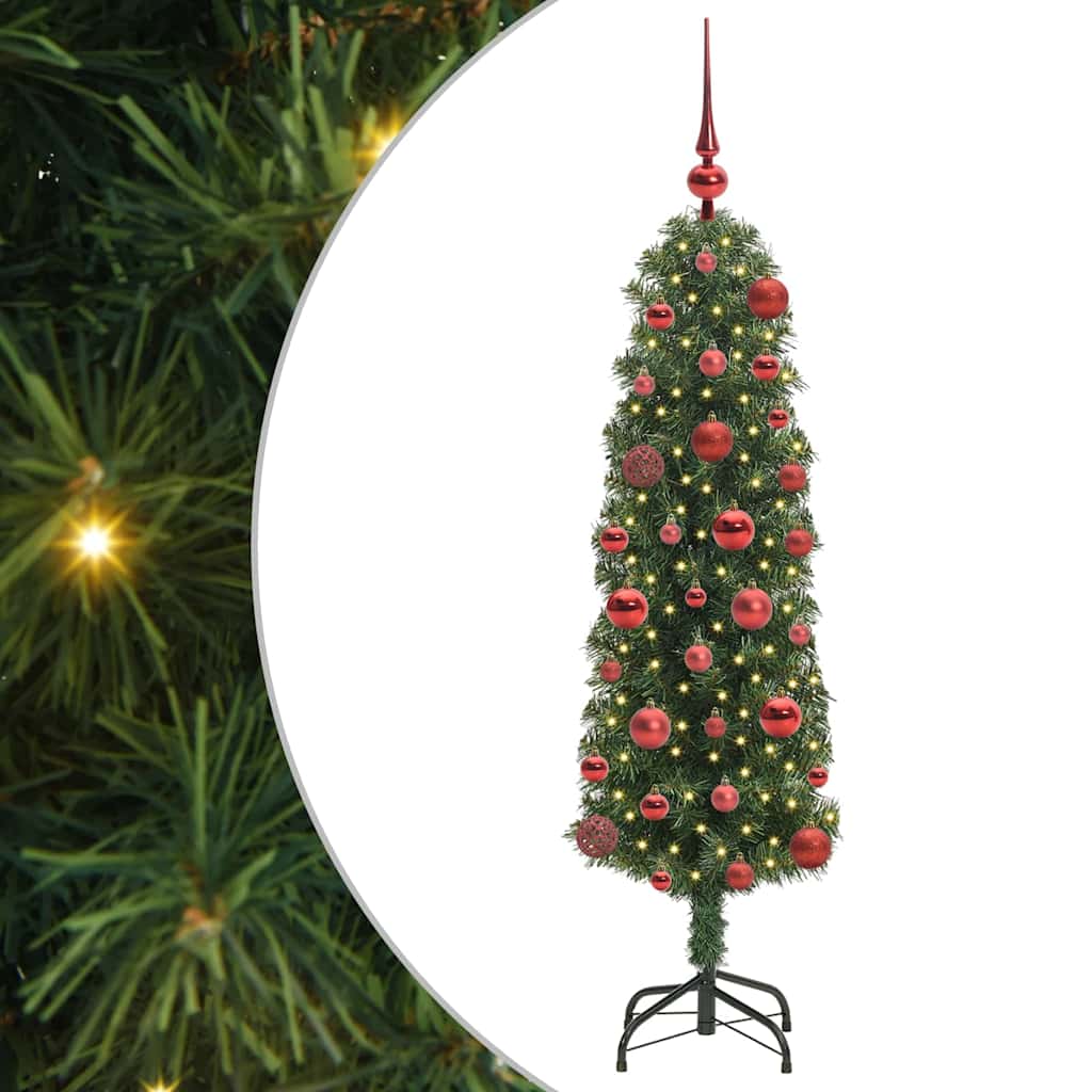 Konstgjord julgran Grön 120 cm PVC och stål och plast