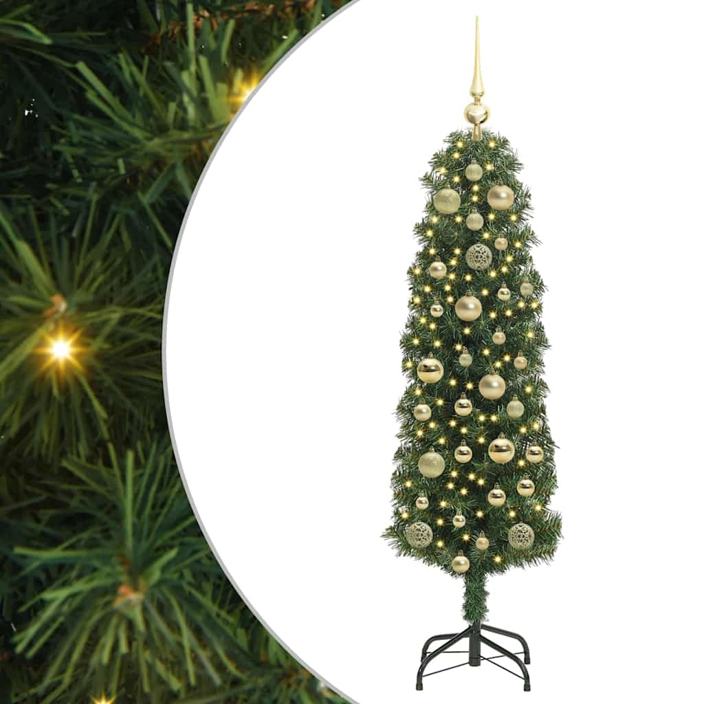 Konstgjord julgran Grön 120 cm PVC och stål och plast