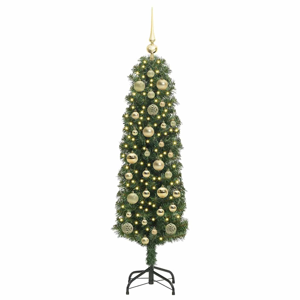 Konstgjord julgran Grön 120 cm PVC och stål och plast