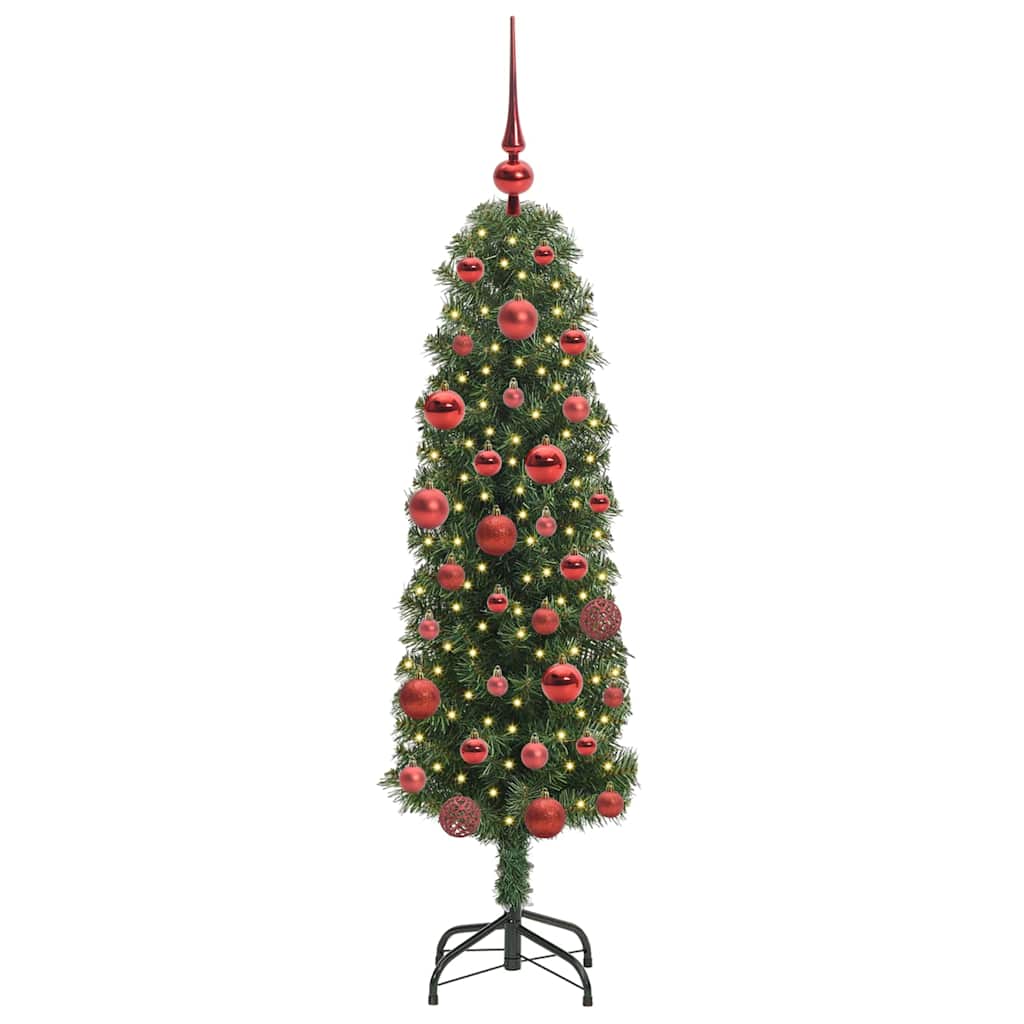 Konstgjord julgran Grön 150 cm PVC och stål och plast