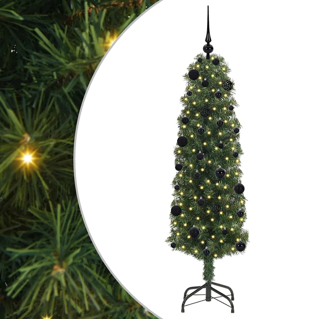 Konstgjord julgran Grön 150 cm PVC och stål och plast