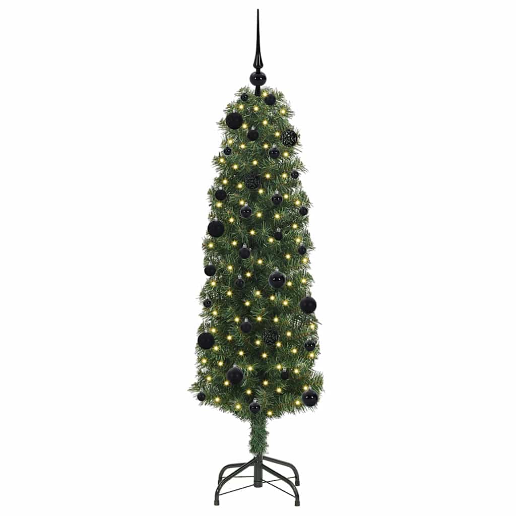 Konstgjord julgran Grön 150 cm PVC och stål och plast