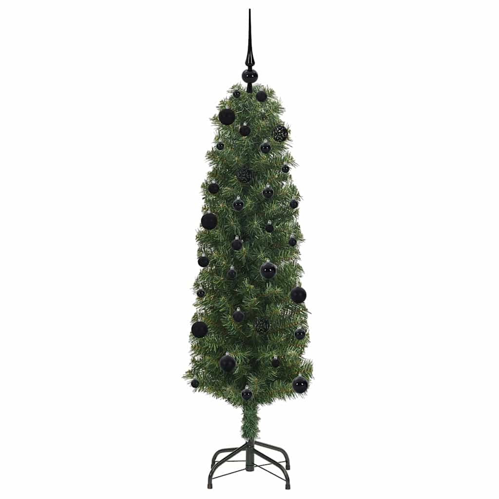 Konstgjord julgran Grön 150 cm PVC och stål och plast