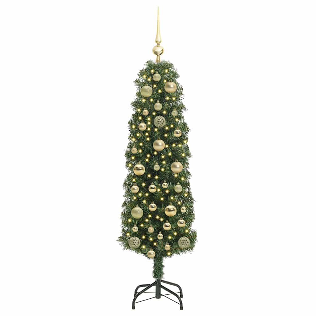 Konstgjord julgran Grön 150 cm PVC och stål och plast