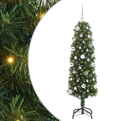 Konstgjord julgran Grön 150 cm PVC och stål och plast