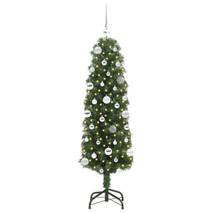 Konstgjord julgran Grön 150 cm PVC och stål och plast