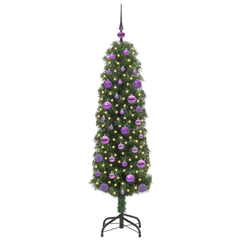 Konstgjord julgran Grön 150 cm PVC och stål och plast