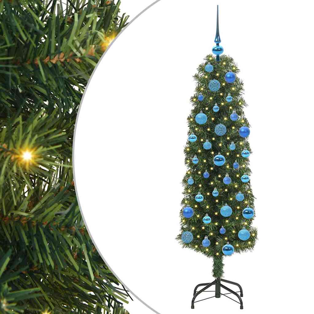 Konstgjord julgran Grön 150 cm PVC och stål och plast