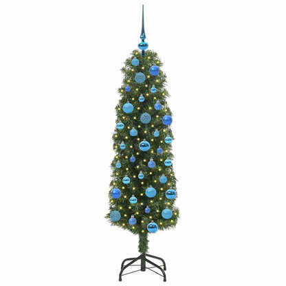 Konstgjord julgran Grön 150 cm PVC och stål och plast