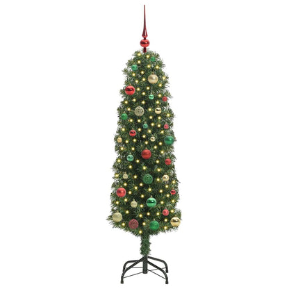 Konstgjord julgran Grön 150 cm PVC och stål och plast