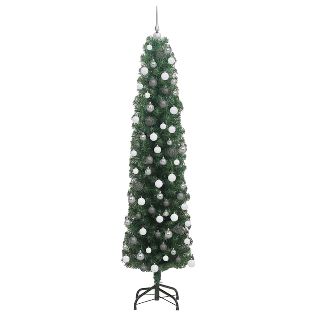 Konstgjord julgran Grön 180 cm PVC och stål och plast