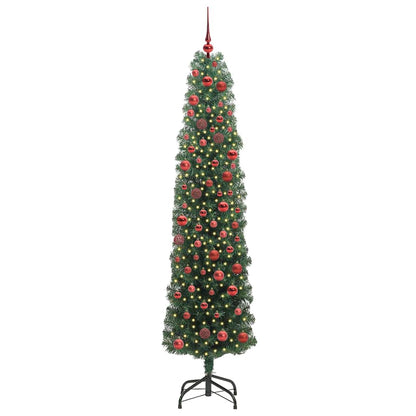 Konstgjord julgran Grön 180 cm PVC och stål och plast
