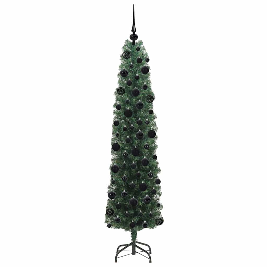 Konstgjord julgran Grön 180 cm PVC och stål och plast