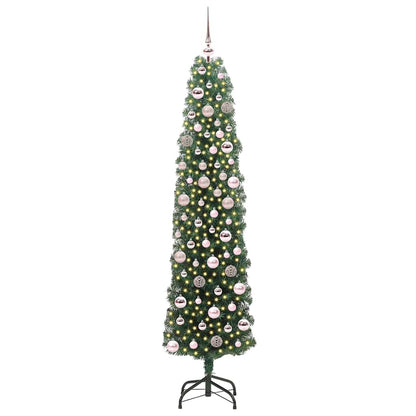 Konstgjord julgran Grön 180 cm PVC och stål och plast