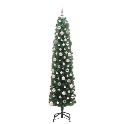 Konstgjord julgran Grön 180 cm PVC och stål och plast
