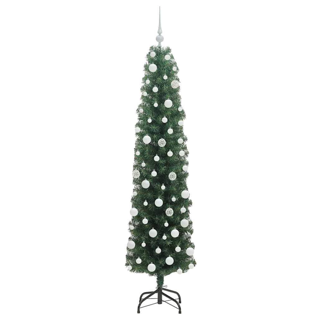 Konstgjord julgran Grön 180 cm PVC och stål och plast