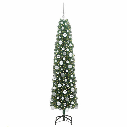 Konstgjord julgran Grön 180 cm PVC och stål och plast
