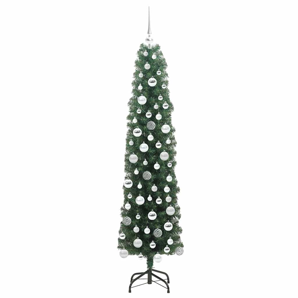 Konstgjord julgran Grön 180 cm PVC och stål och plast