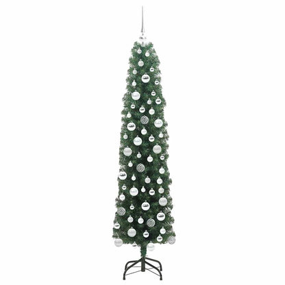 Konstgjord julgran Grön 180 cm PVC och stål och plast