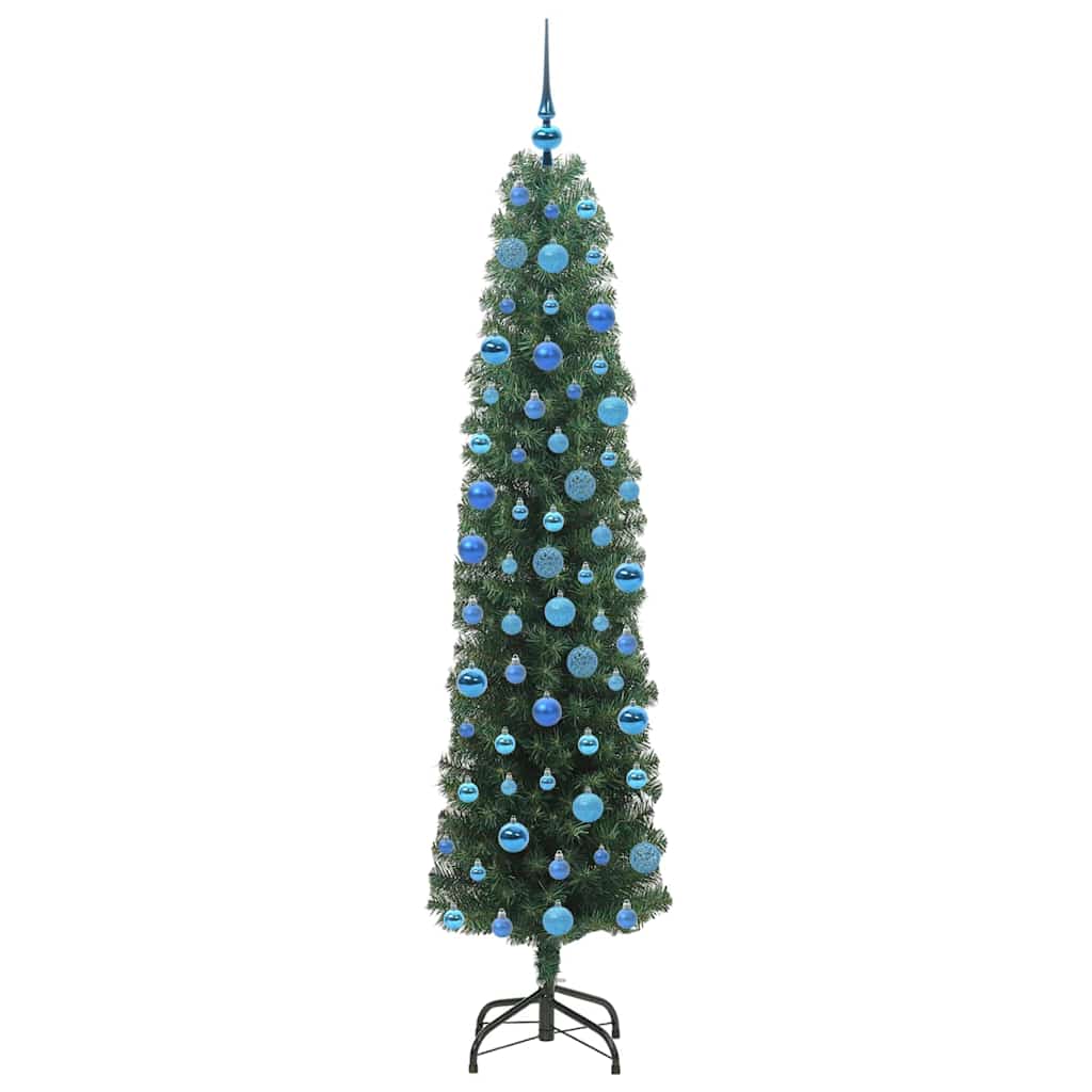 Konstgjord julgran Grön 180 cm PVC och stål och plast
