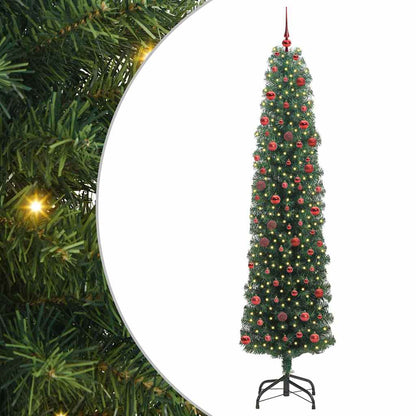 Konstgjord julgran Grön 210 cm PVC och stål och plast