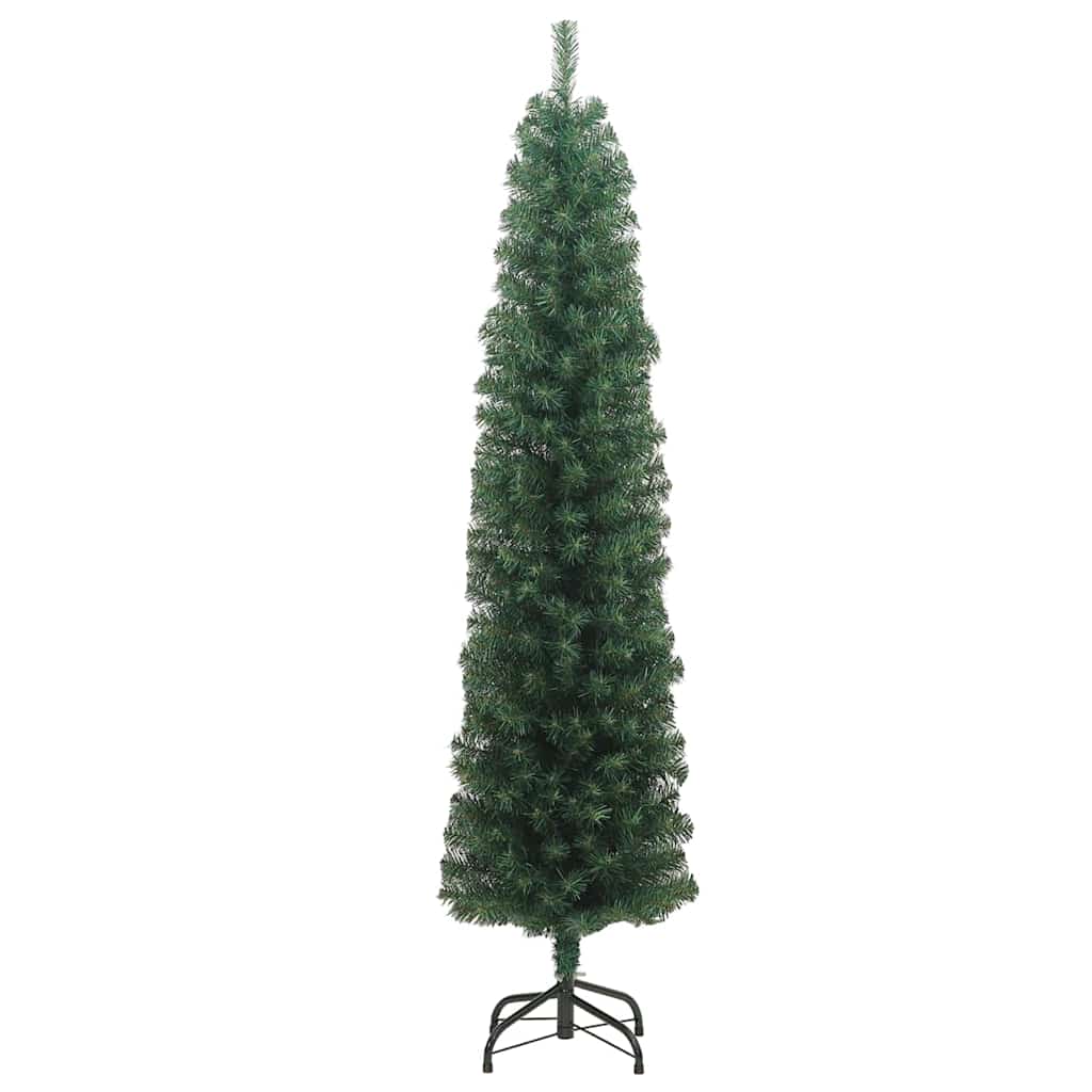 Konstgjord julgran Grön 210 cm PVC och stål och plast