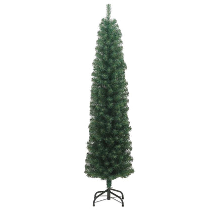 Konstgjord julgran Grön 210 cm PVC och stål och plast