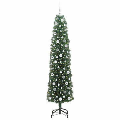 Konstgjord julgran Grön 210 cm PVC och stål och plast