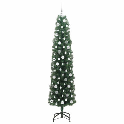 Konstgjord julgran Grön 210 cm PVC och stål och plast