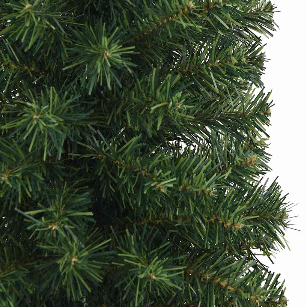 Konstgjord julgran Grön 210 cm PVC och stål och plast