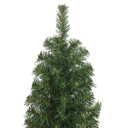 Konstgjord julgran Grön 210 cm PVC och stål och plast