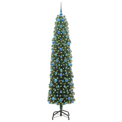 Konstgjord julgran Grön 210 cm PVC och stål och plast