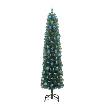 Konstgjord julgran Grön 210 cm PVC och stål och plast