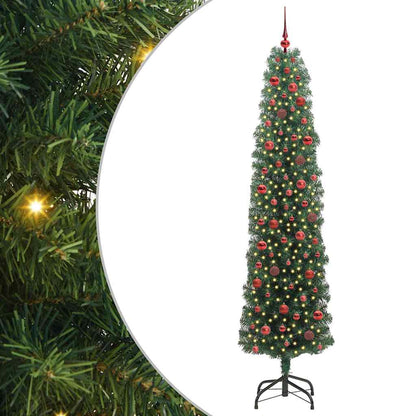 Konstgjord julgran Grön 240 cm PVC och stål och plast