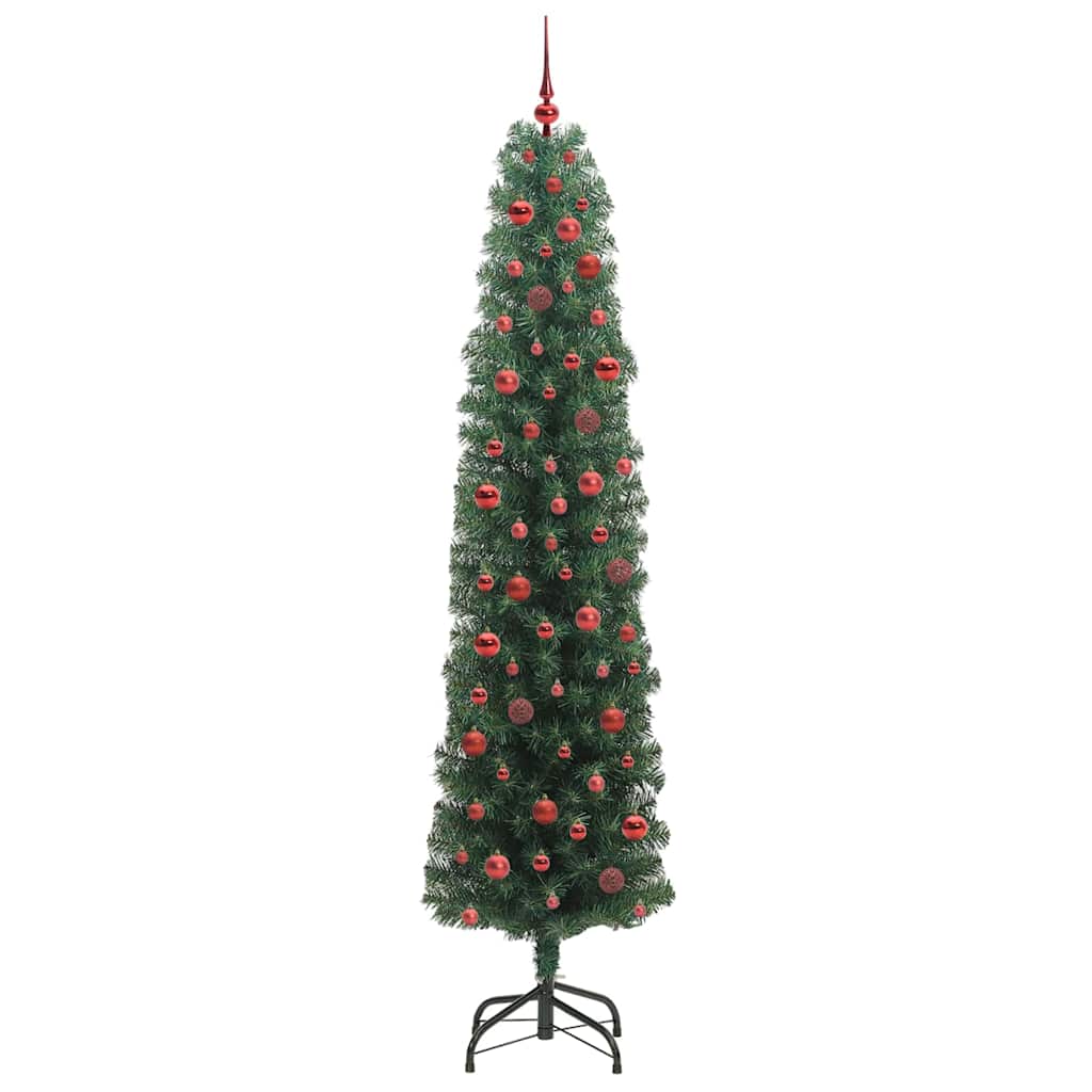 Konstgjord julgran Grön 240 cm PVC och stål och plast