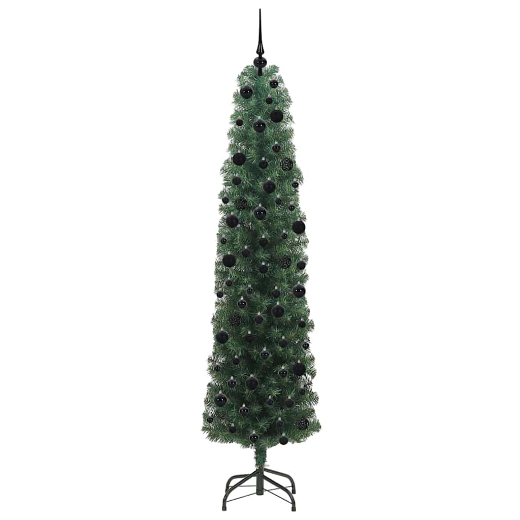 Konstgjord julgran Grön 240 cm PVC och stål och plast