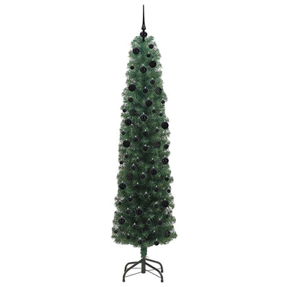 Konstgjord julgran Grön 240 cm PVC och stål och plast