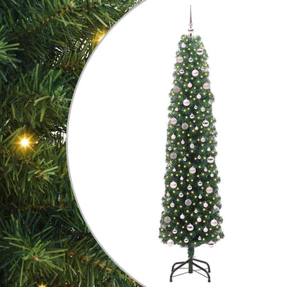 Konstgjord julgran Grön 240 cm PVC och stål och plast