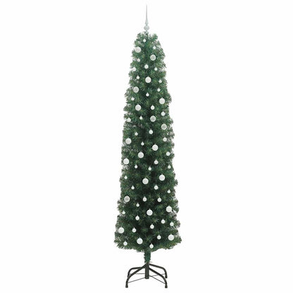 Konstgjord julgran Grön 240 cm PVC och stål och plast