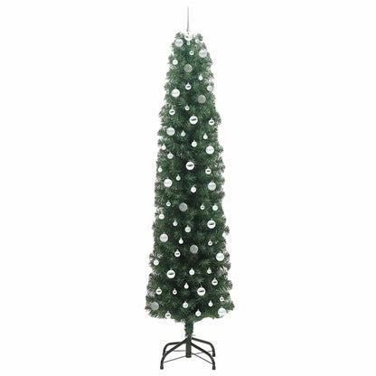 Konstgjord julgran Grön 240 cm PVC och stål och plast